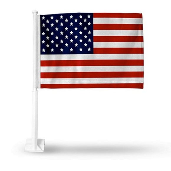 🆕 AMERICAN FLAG DOUBLE SIDED CAR FLAG - NFL - MEN - Picture 1 of 2